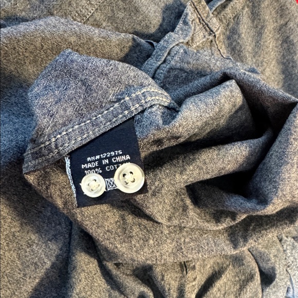 Southern Proper Men's Button Down Shirt Blue Chambray Size XXL - Picture 12 of 13